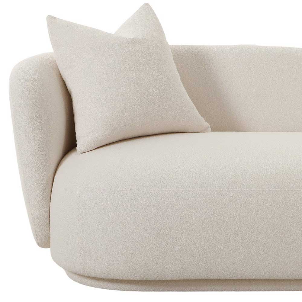 Sofa Tangona in Cremeweiß im Skandi Design