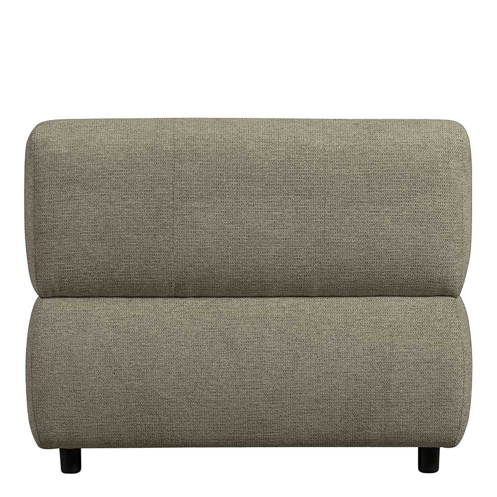 Modernes Sofa Modul Chenille Romance in Blassgrün 90 cm breit