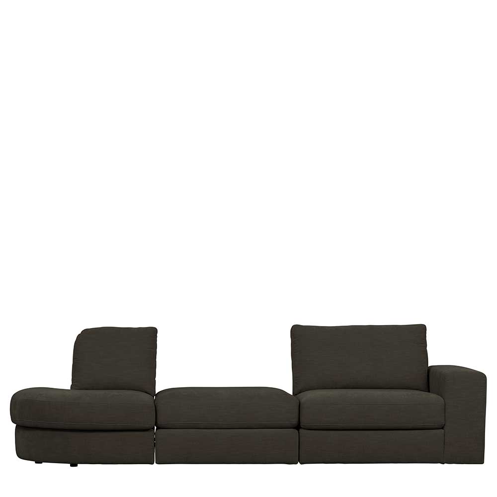 Anthrazit Couchhocker Trois für Modulsofa mit 44 cm Sitzhöhe