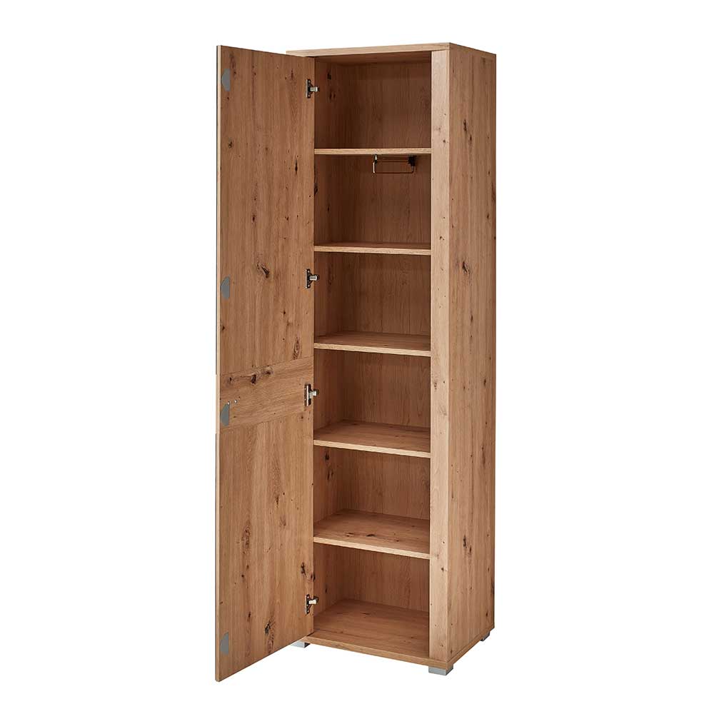 Dielenkleiderschrank Barossio mit Spiegeltür 58 cm breit