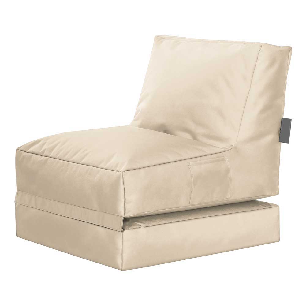 Sitzsack Sessel Welinda in modernem Design - Beige