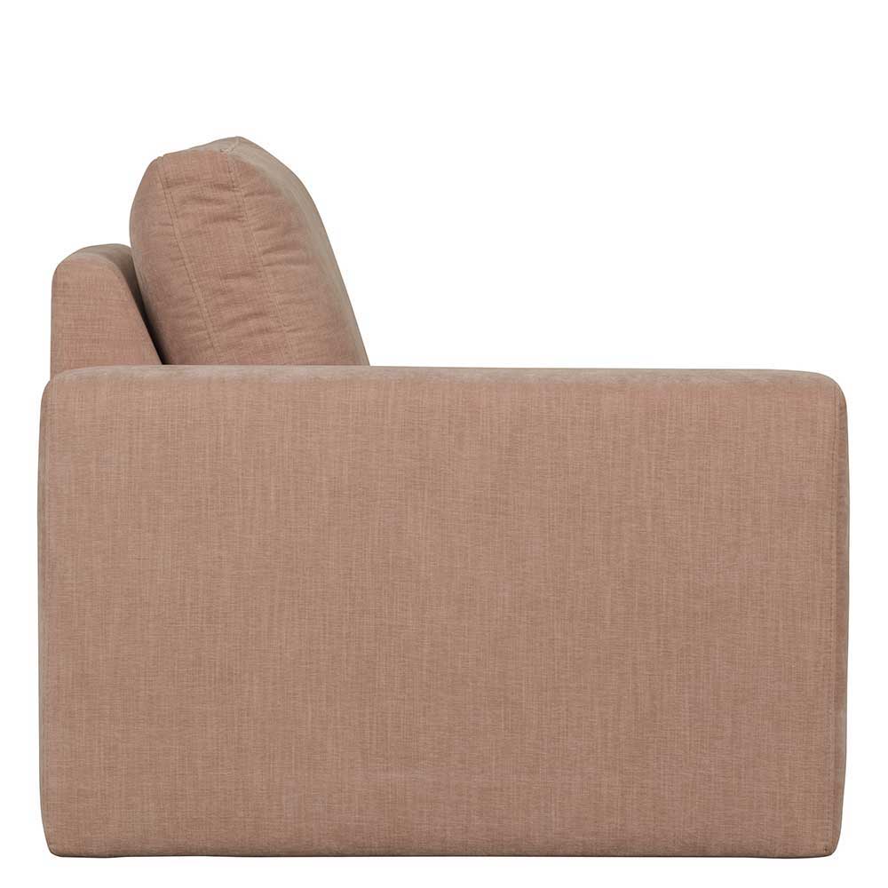 Rosa Modulsofa Oktamian in modernem Design mit vier Sitzplätzen