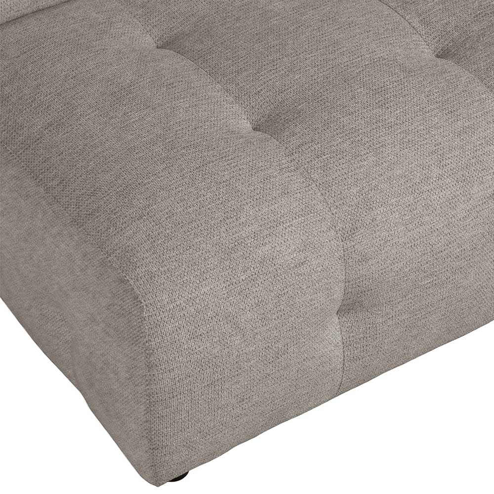 Graugrünes Couch Element Aberdeen aus Chenillegewebe 90 cm breit