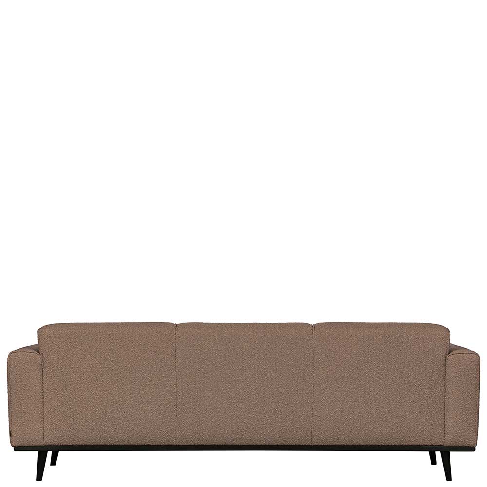 Dreisitzer Sofa Awa in Hellbraun 230 cm breit