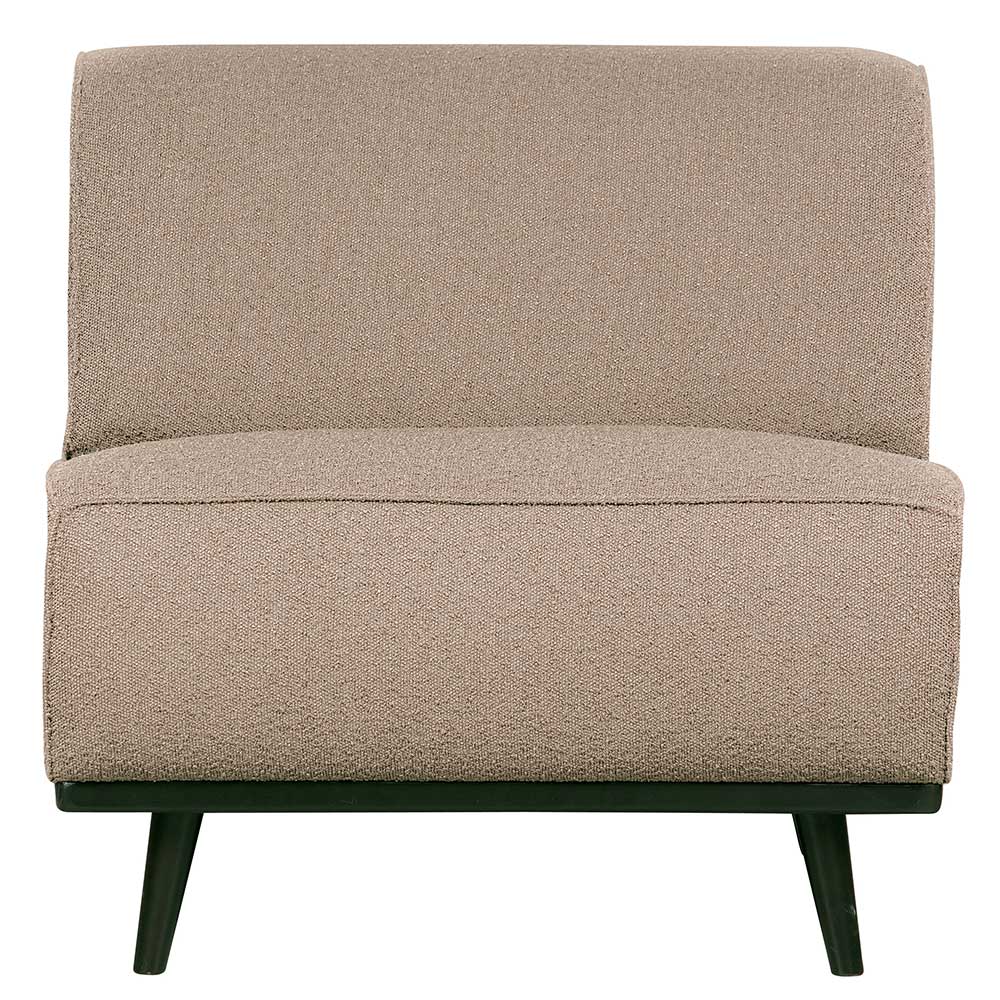 Modulsofa Element Addagio in modernem Design aus Boucle Stoff und Holz