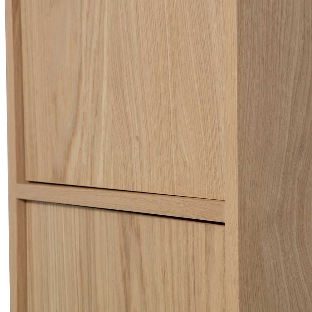 Schrank Modul Wohnzimmer Shinin in Eichefarben 199 cm hoch