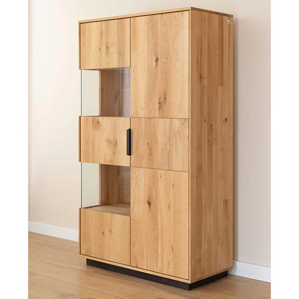 Highboard Niko mit LED Beleuchtung und Glastür