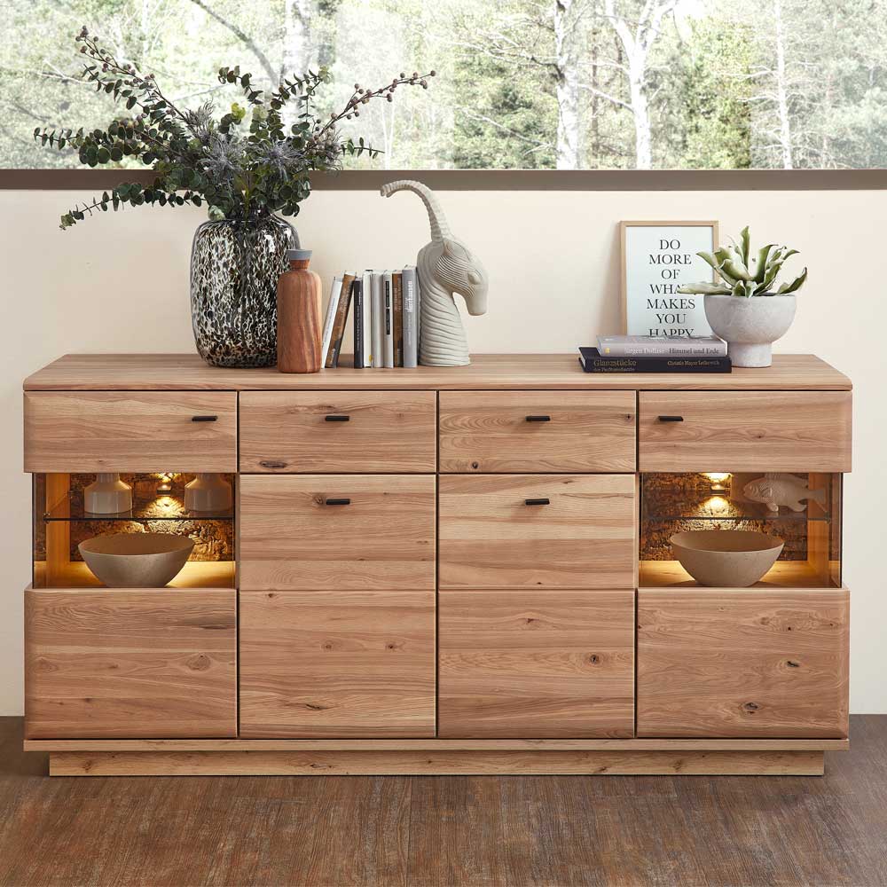 Esszimmersideboard Rhoen in modernem Design wahlweise mit Beleuchtung