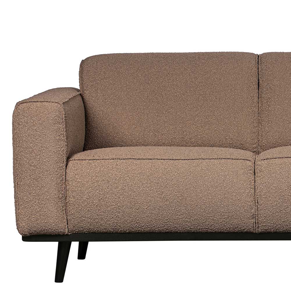 Dreisitzer Sofa Awa in Hellbraun 230 cm breit