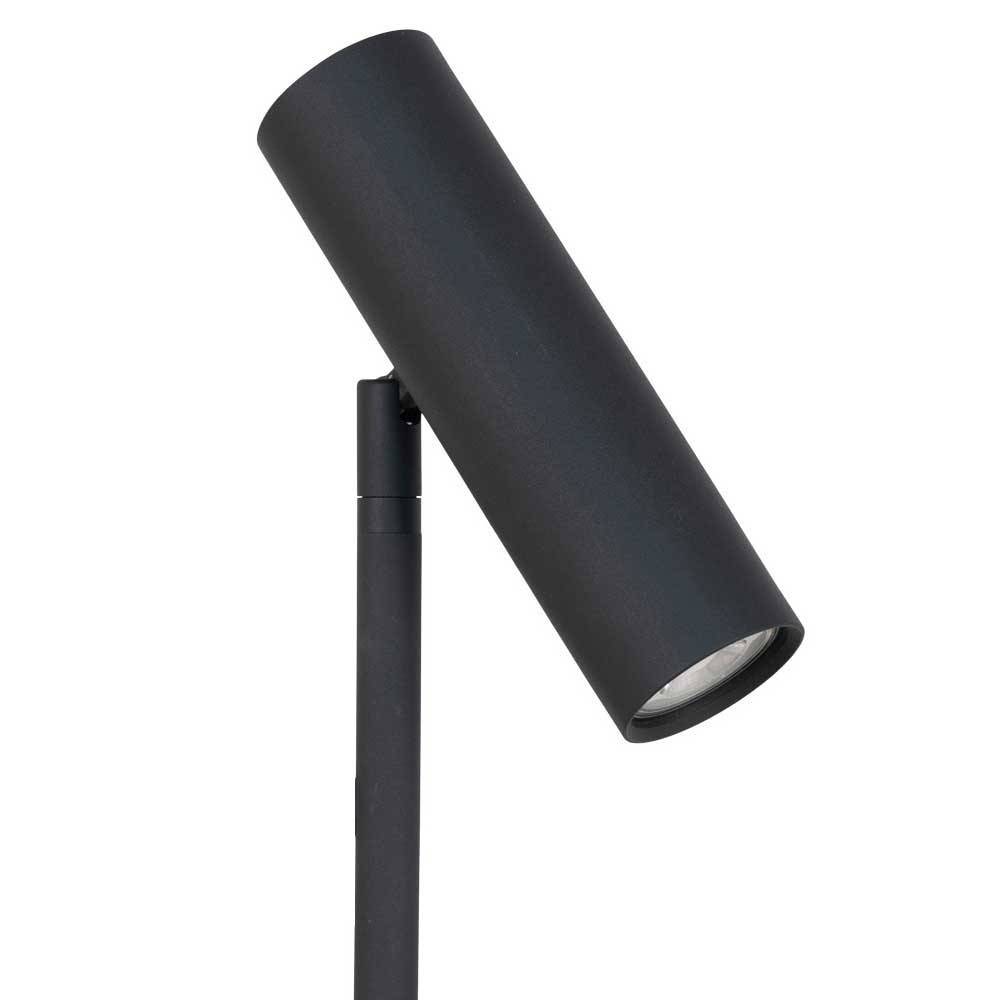 Minimalismus Stehlampe Serian in Schwarz aus Stahl