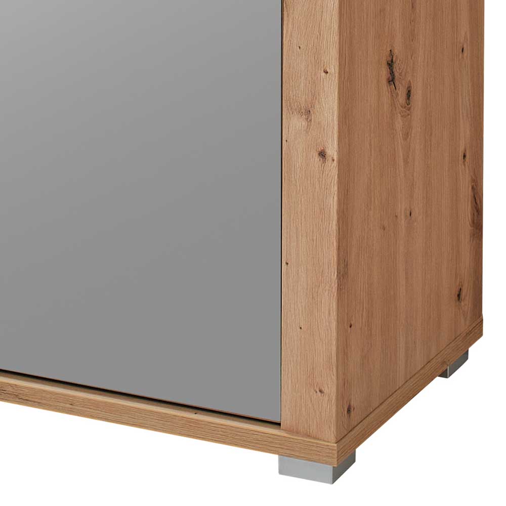 Dielenkleiderschrank Barossio mit Spiegeltür 58 cm breit