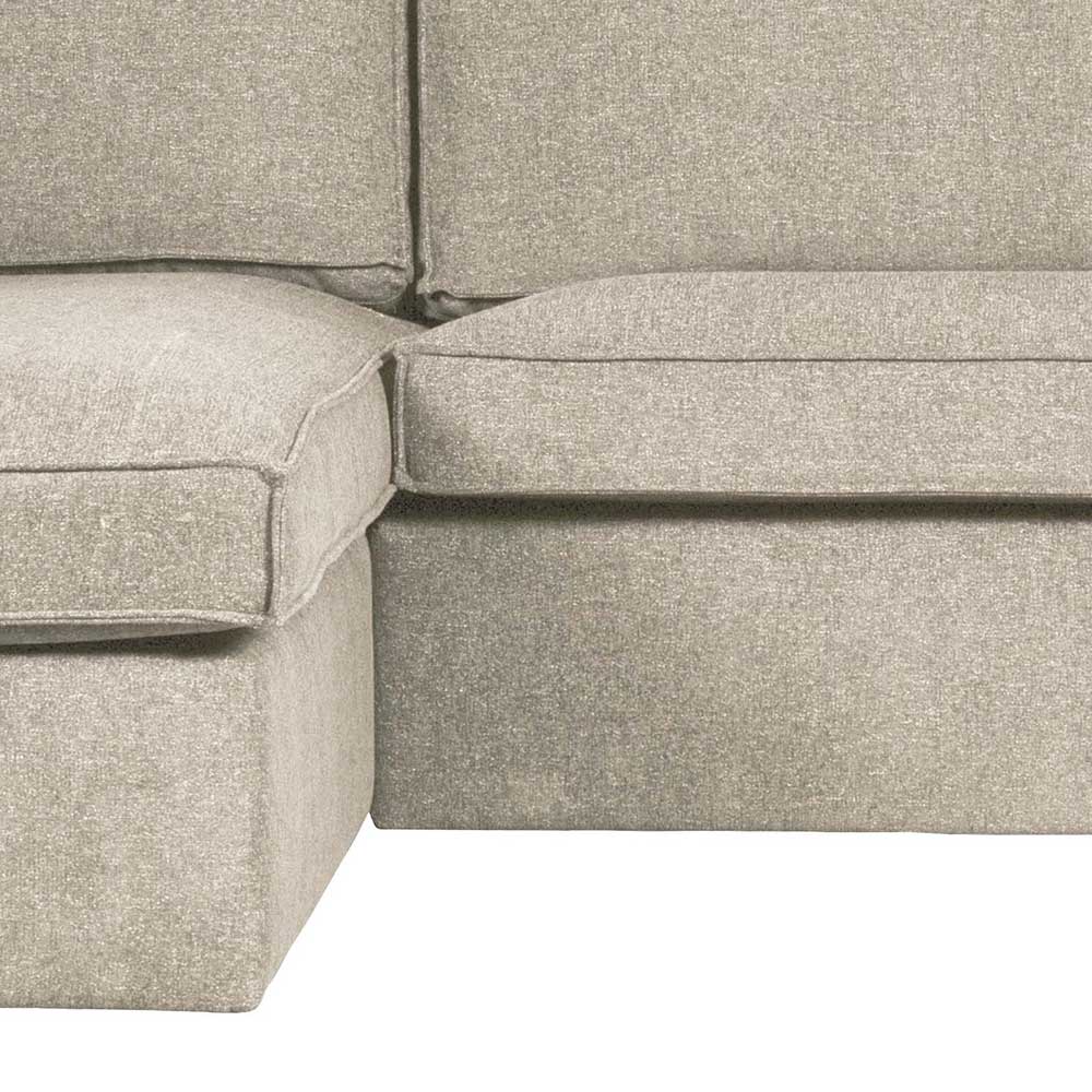 Skandi Design Ecksofa Malindo in Beigegrau 283 cm breit