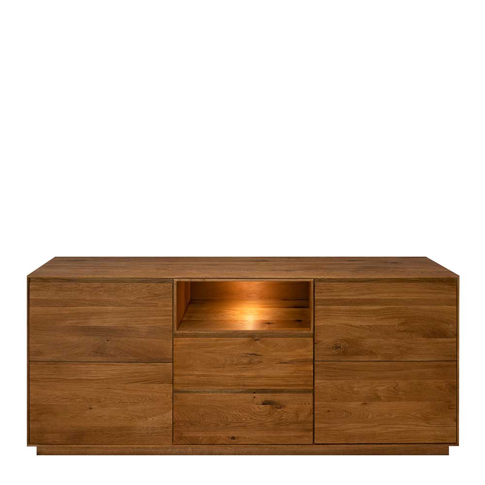 Echtholz Sideboard Motrilo aus Zerreiche mit Soft Close