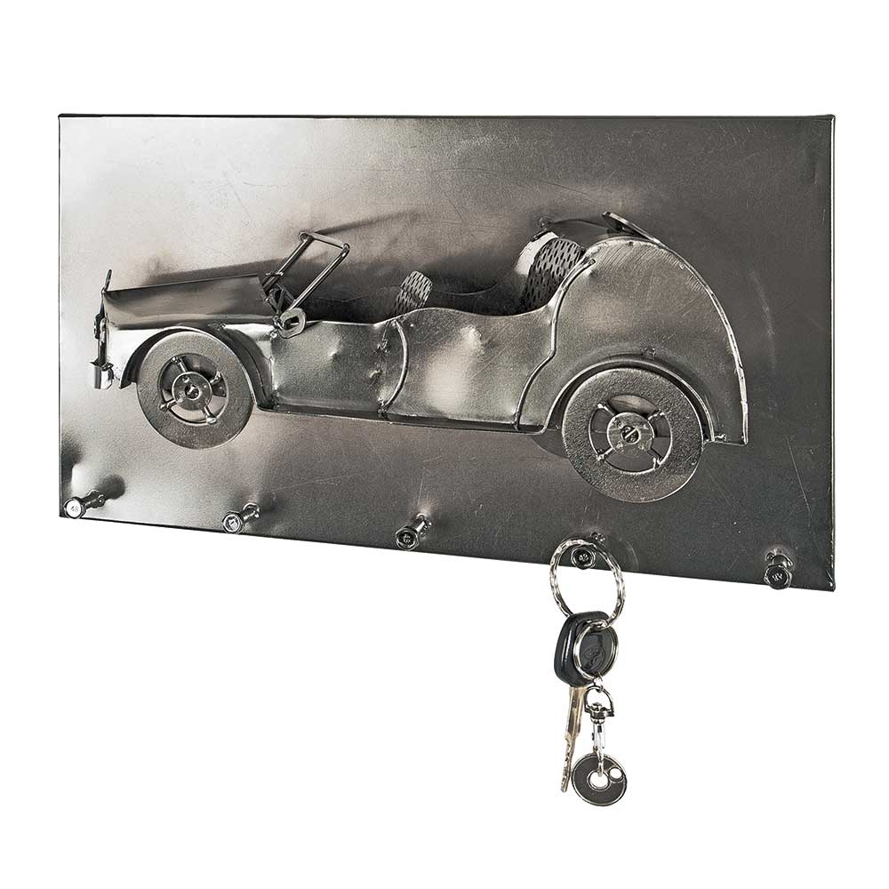 Garderobe Edeline aus Metall mit Oldtimer Motiv