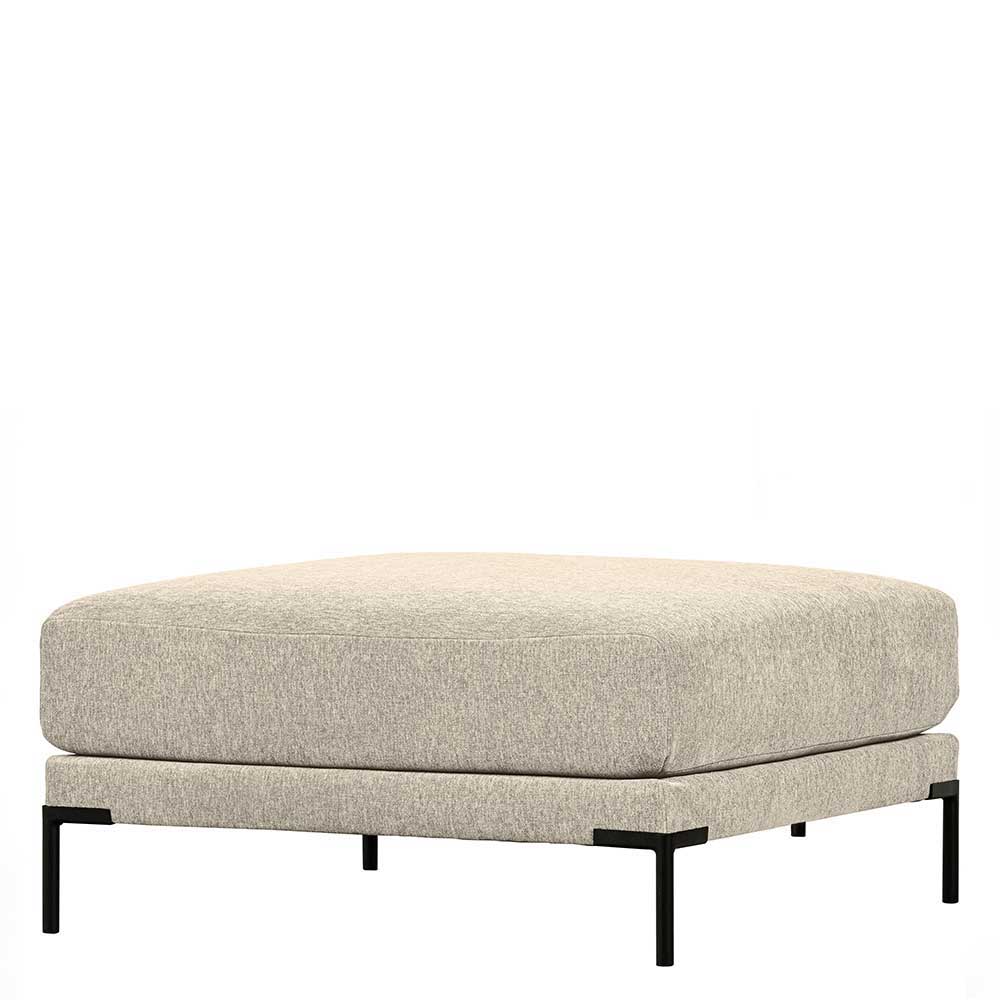 Modul Sofa Beige Imdyano 400 cm breit mit Gestell aus Metall (fünfteilig)