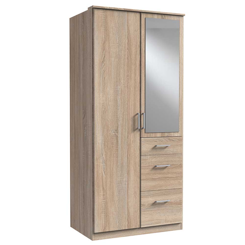 Kleiderschrank mit Spiegel Estella Made in Germany - 199 cm hoch