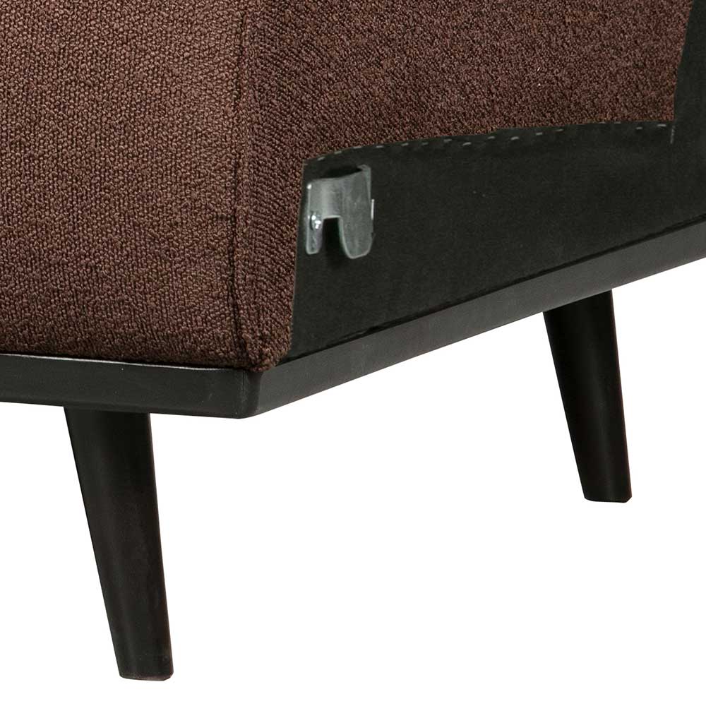 1-Sitzer Element Modulsofa Pyrko in Dunkelbraun 79 cm breit