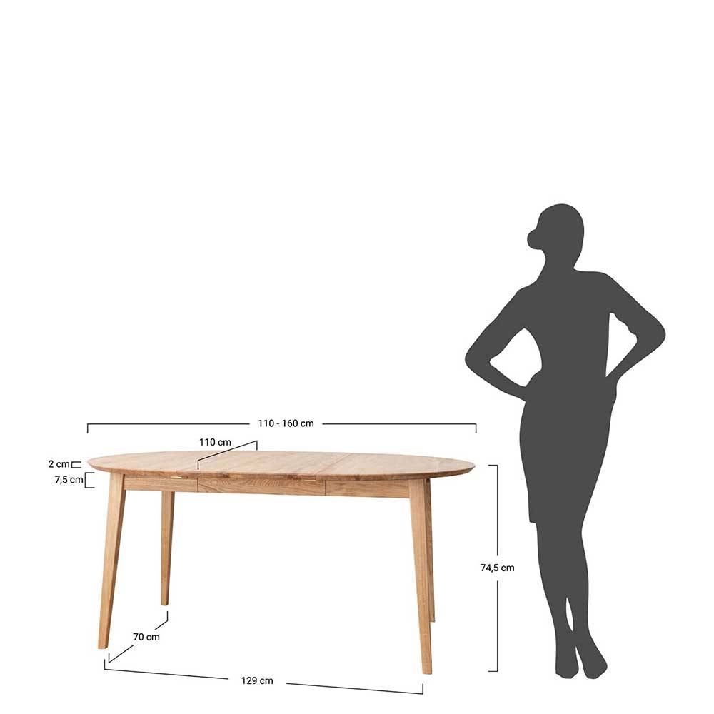Esstisch Saltagro aus Eiche Massivholz ausziehbar