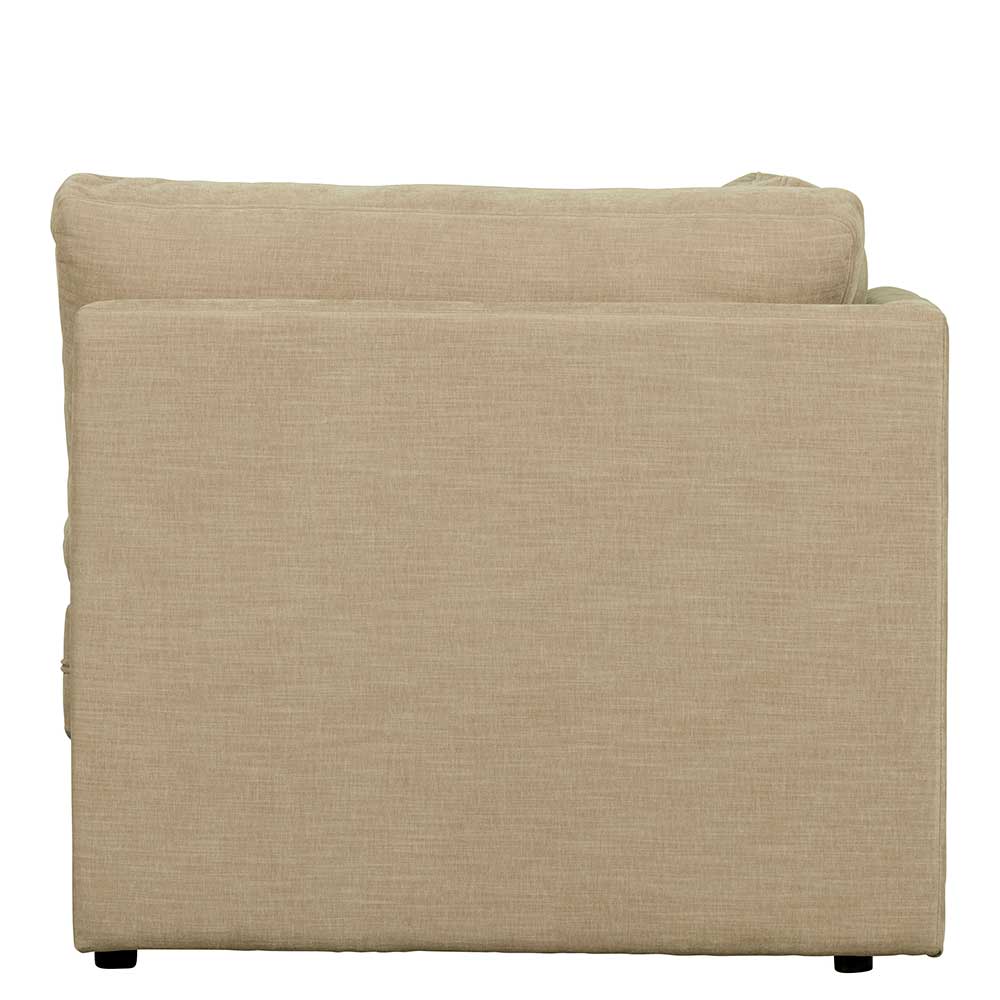 Eckelement Modulsofa Pilamonia in Beige mit Webstoff Bezug