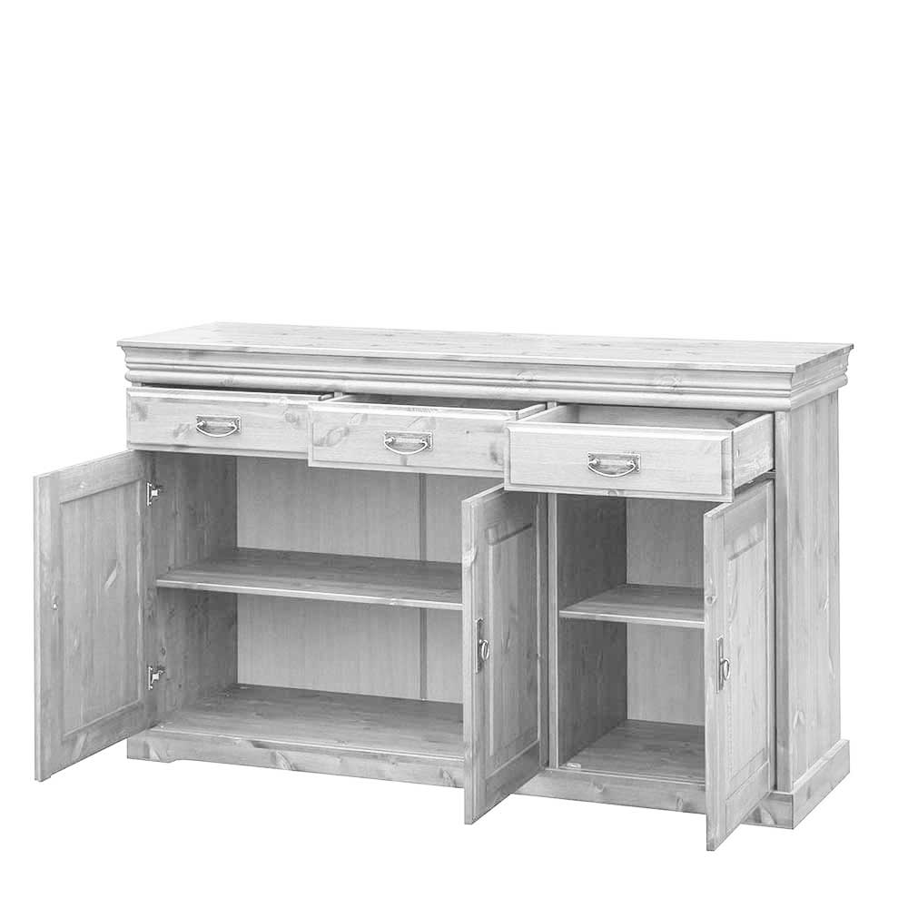 Sideboard Limita aus Kiefer Massivholz mit drei Schubladen