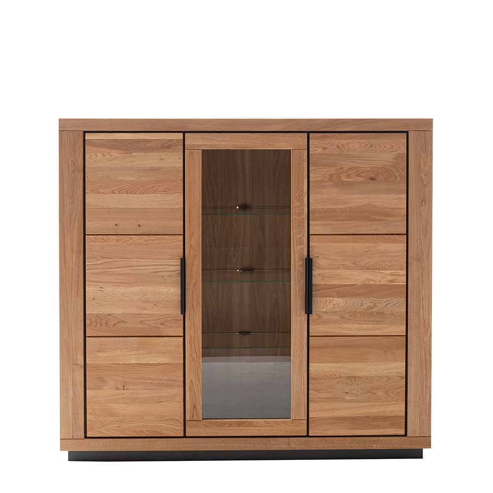 Wohnzimmerschrank Jayva in modernem Design - Wildeichefarben