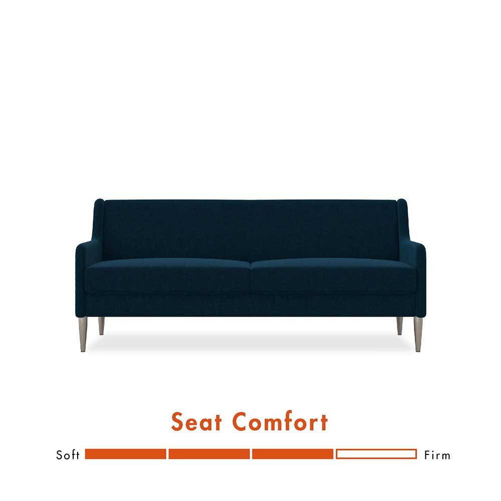 Dreisitzer Sofa Crane in modernem Design - Dunkelblau