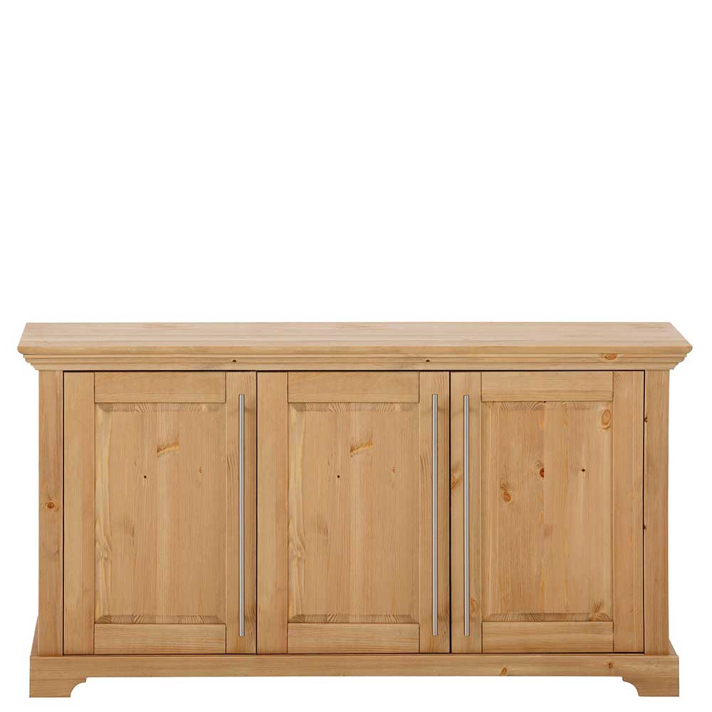 Landhaus Sideboard Ravzan mit Metallgriffen 3 türig