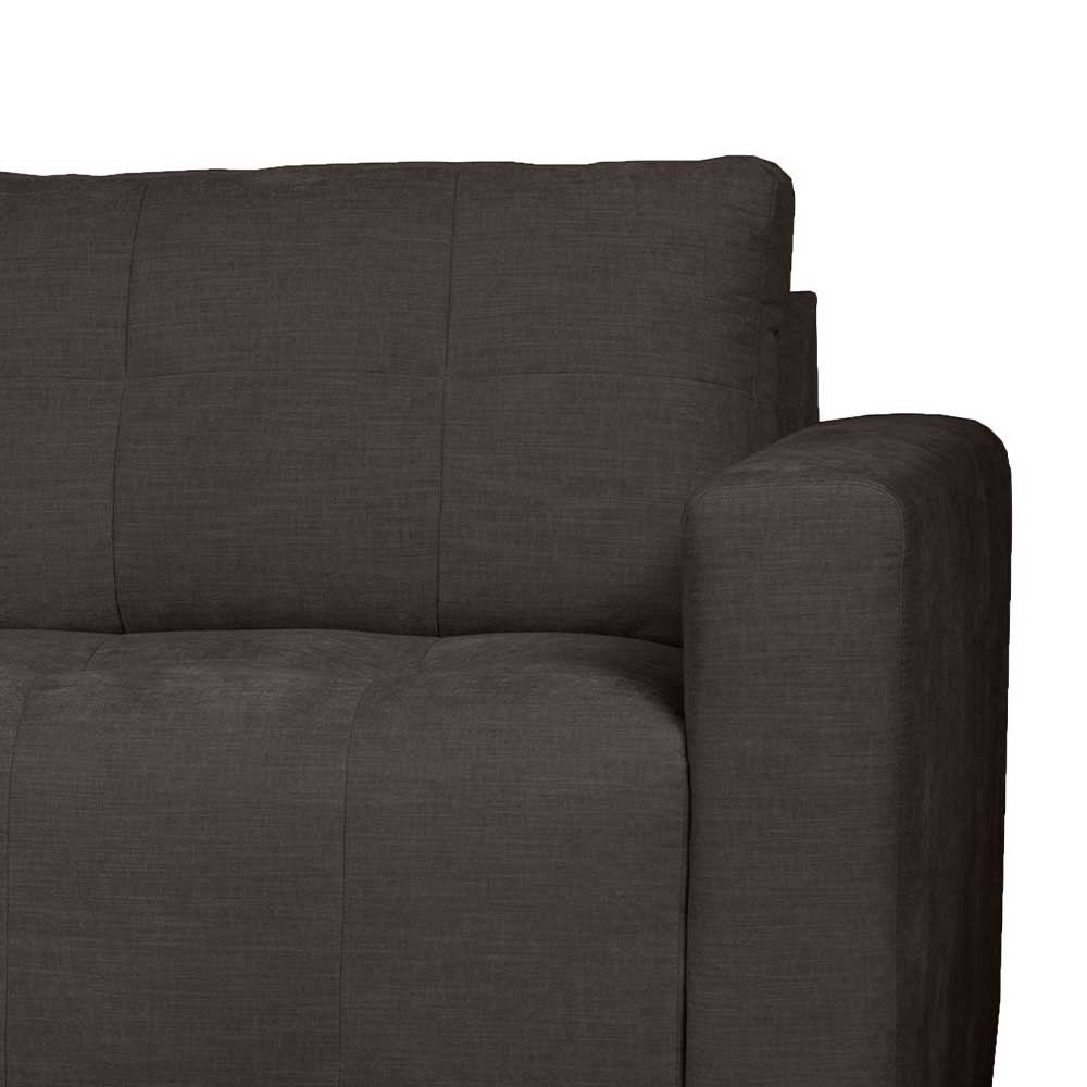 Ecksofa in Anthrazit Chiyom 280 cm breit mit drei Sitzplätzen