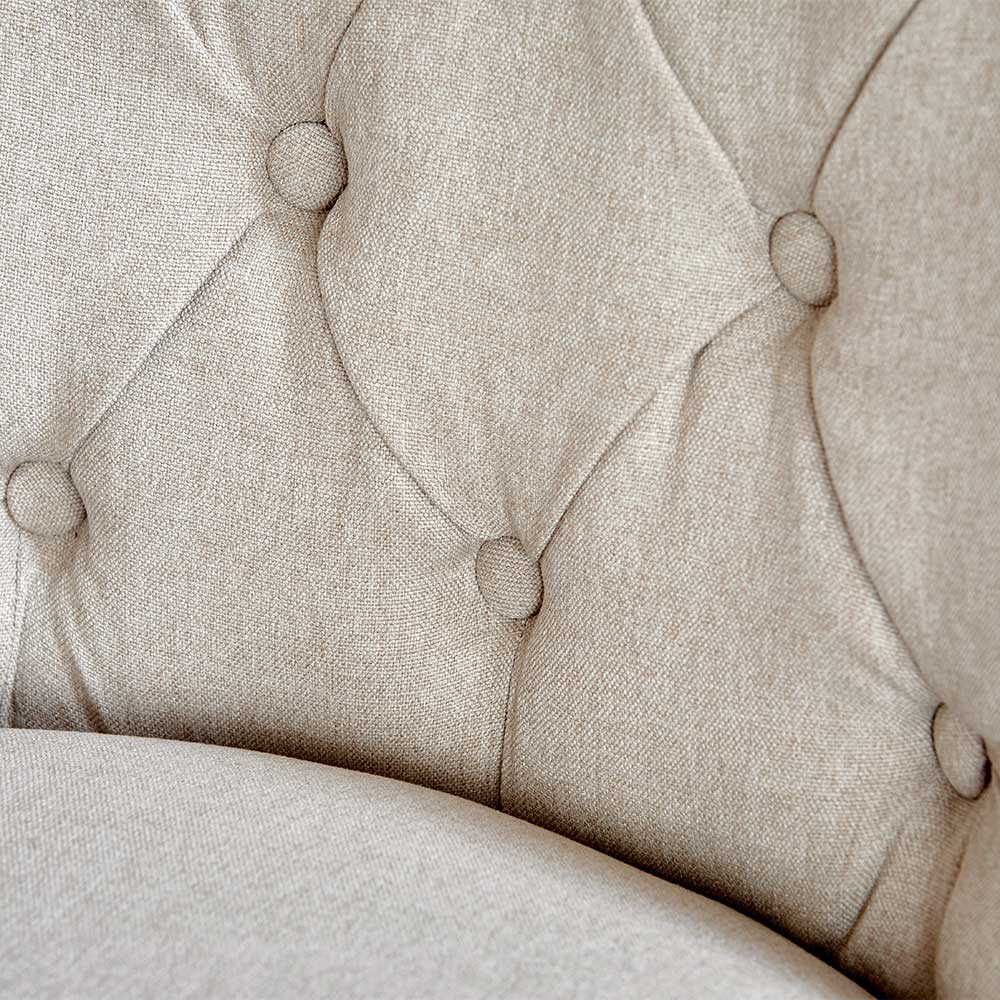 Esszimmerstuhl Vespania in Beige im Chesterfield Look