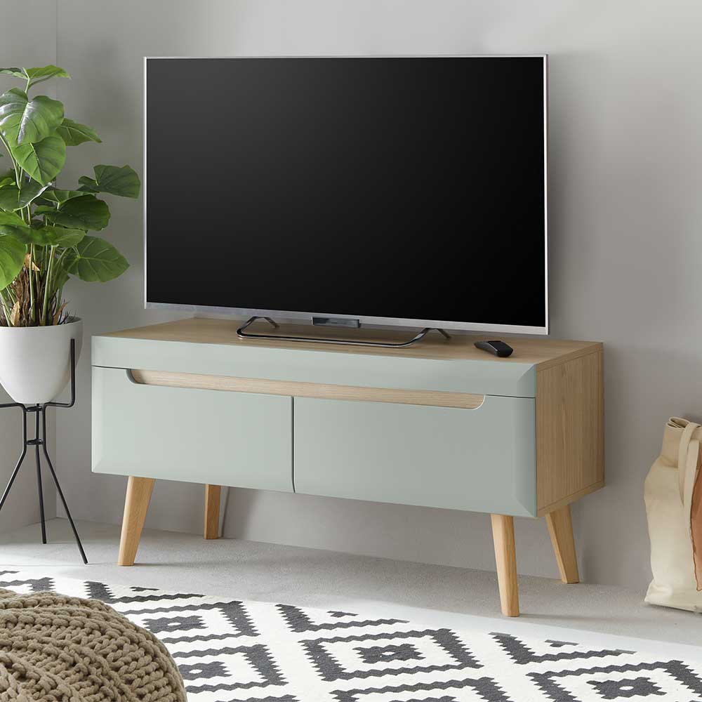 TV Lowboard Casmas im Skandi Design mit zwei Schubladen