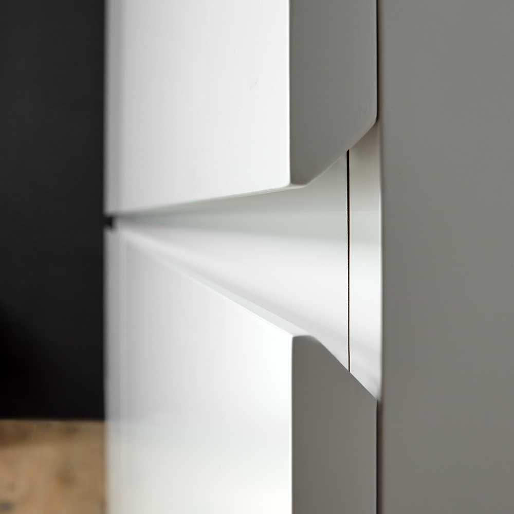 Highboard Meho in modernem Design mit Bügelgestell aus Metall