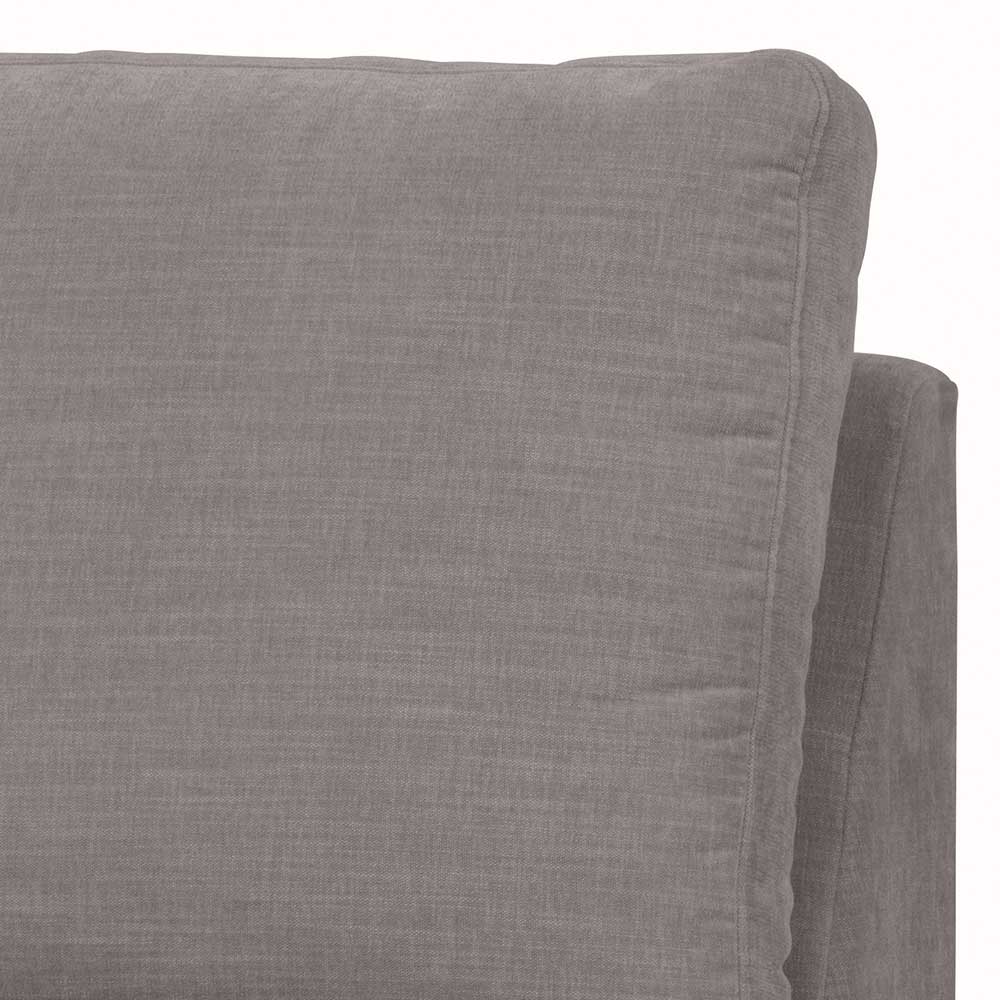 Einsitzer Couch Fredoco in Grau Modulsofa Element