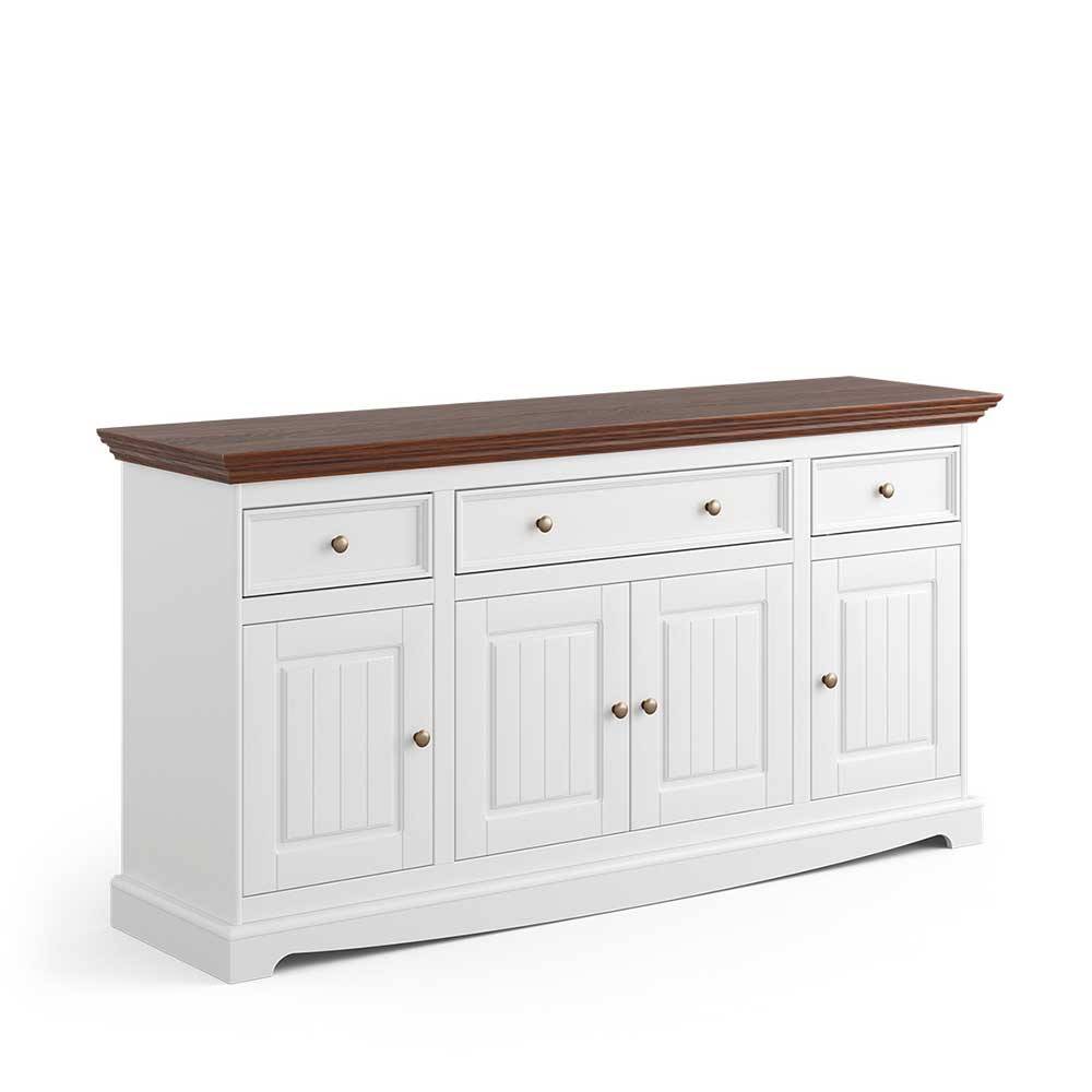 Sideboard Asendra im Landhausstil mit drei Schubladen