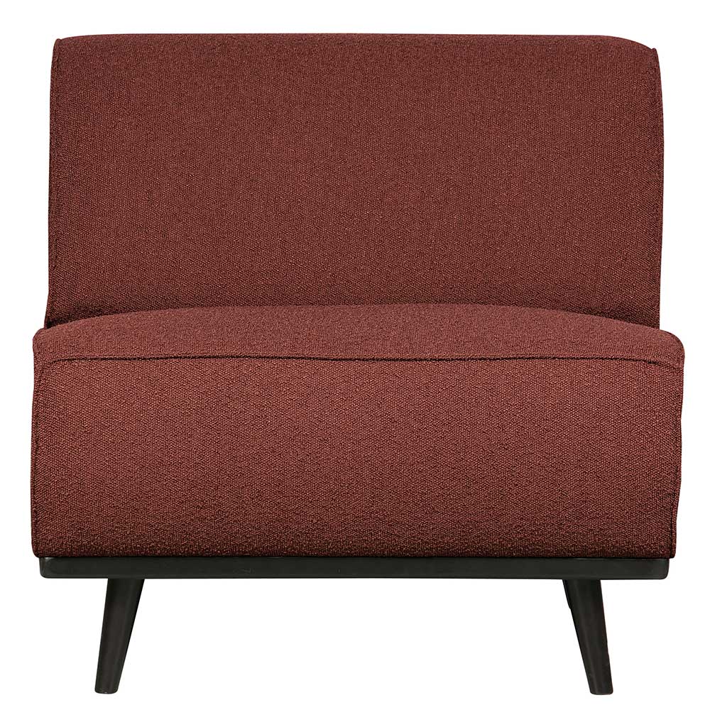 Modulsofa Element Ricarda in Kastanienfarben aus Boucle Stoff