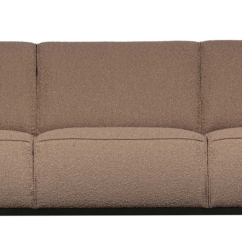 Dreisitzer Sofa Awa in Hellbraun 230 cm breit