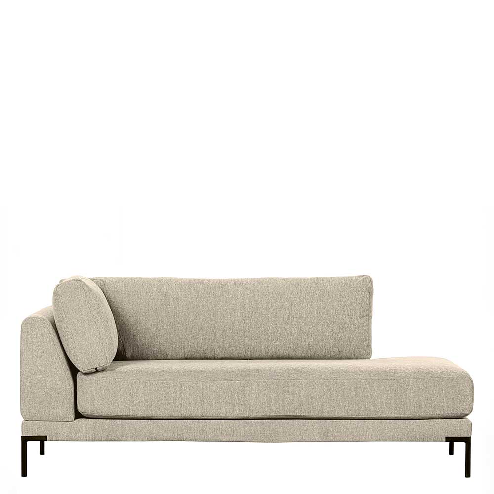 Lounge Element Chaiselongue Beige Imdyano 200 cm breit Lehne links