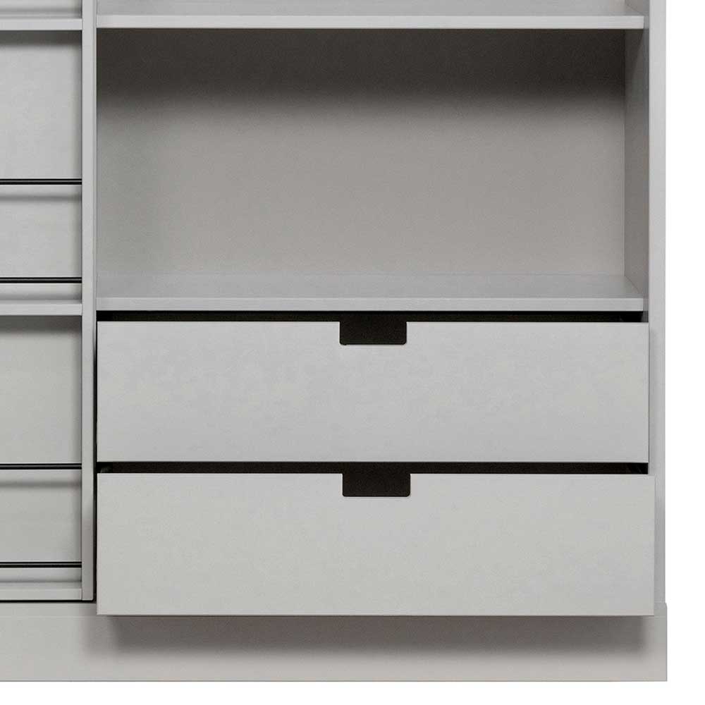 Skandi Design Schiebetürenschrank Felda in Mintgrün 150 cm breit