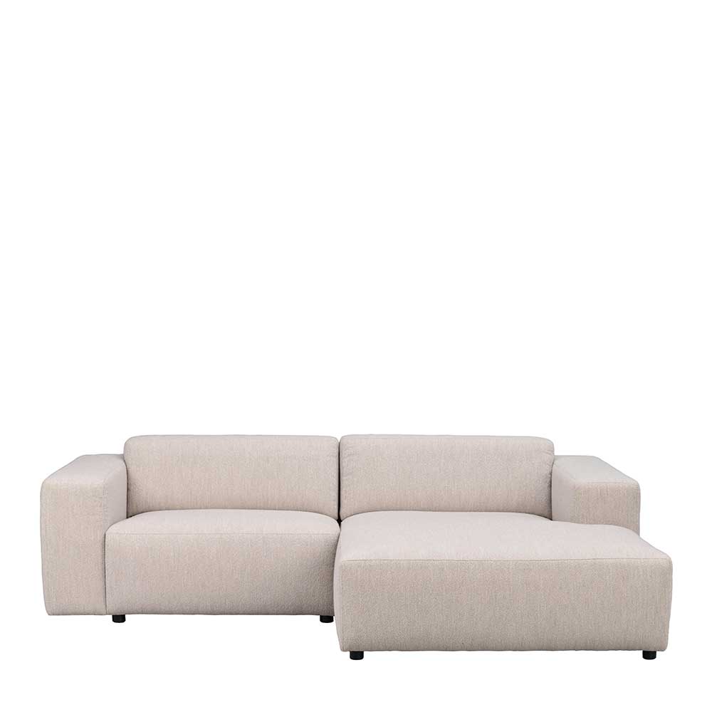 Cremefarbenes Ecksofa Mezzo in modernem Design 234 cm breit