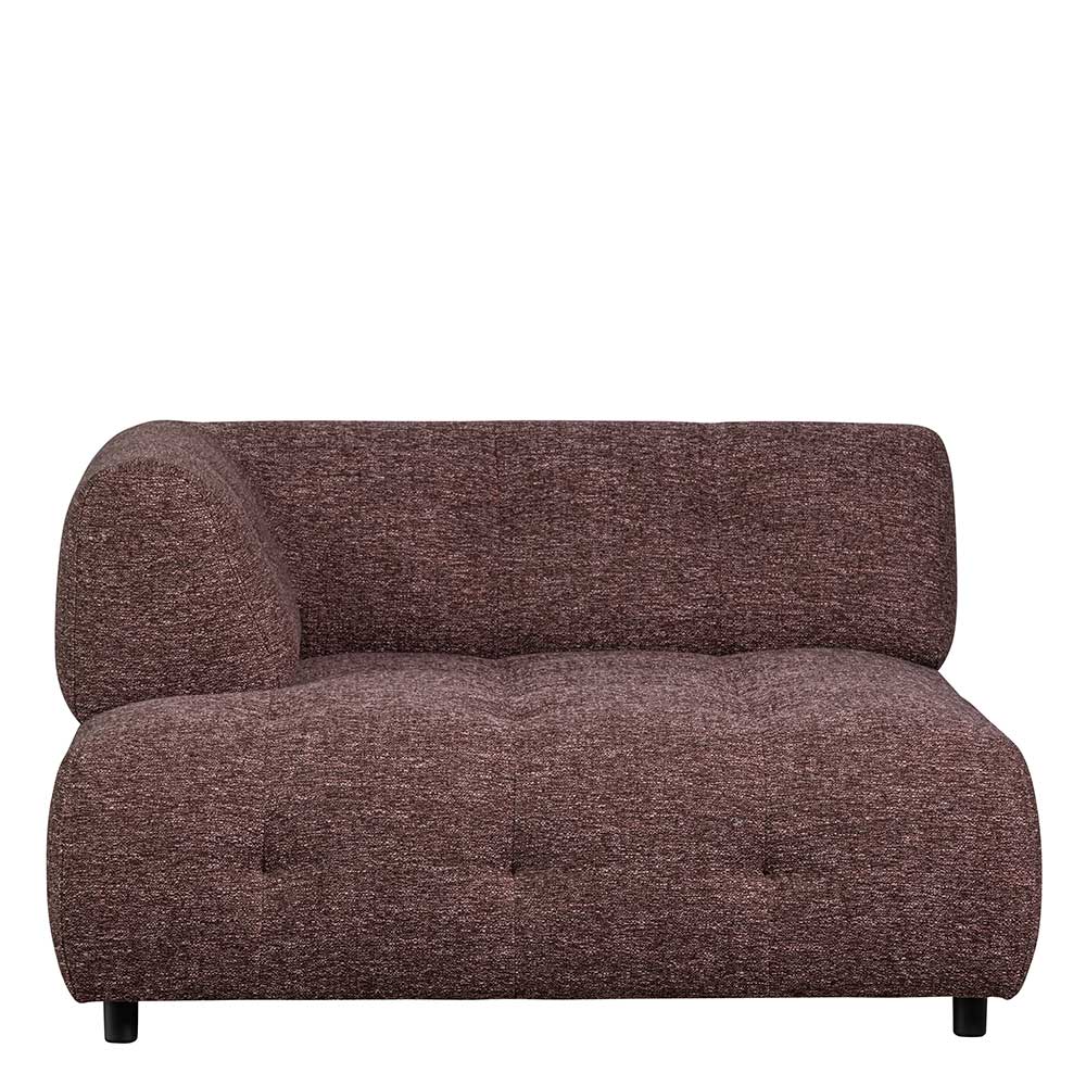 Sofa Element Modul Rasfera Mauve grob meliert aus Strukturstoff