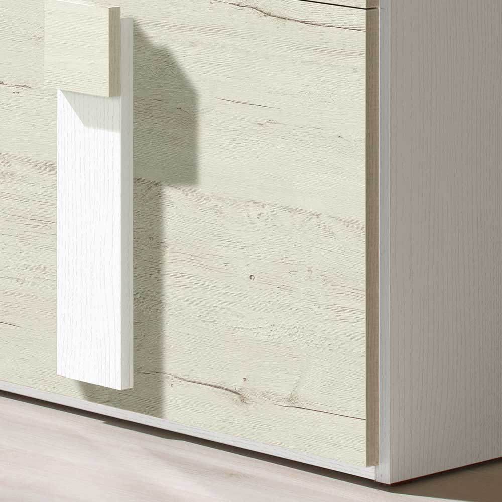 Schuh Klappschrank Istamon in Creme Weiß 65 cm breit