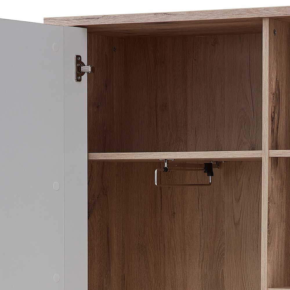 Landhausstil Jackenschrank Perleberg 98 cm breit und 201 cm hoch