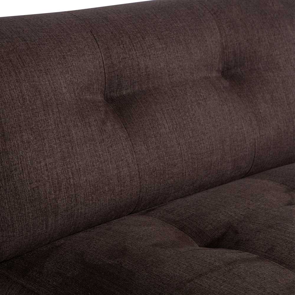 Couch Element Flachgewebe Mareida in Graubraun 90 cm breit