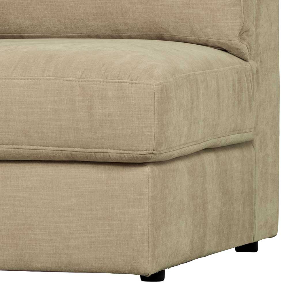 Eckelement Modulsofa Pilamonia in Beige mit Webstoff Bezug