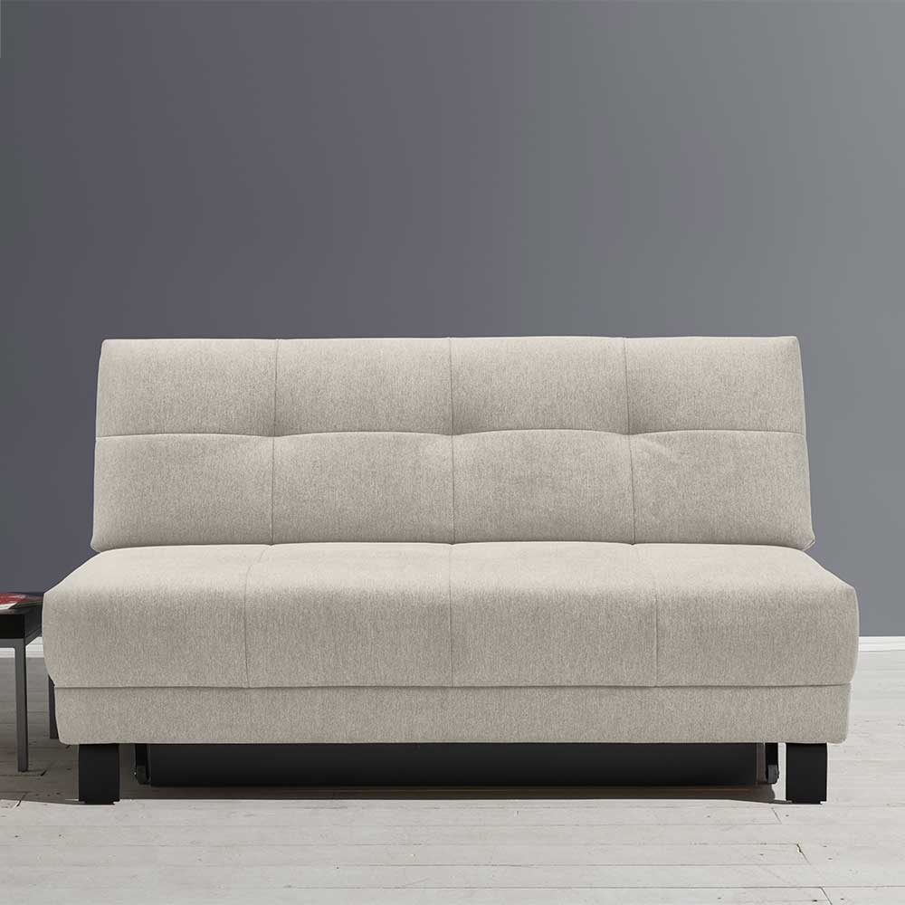 Zweisitzer Sofa Gesa mit Schlaffunktion in Beige