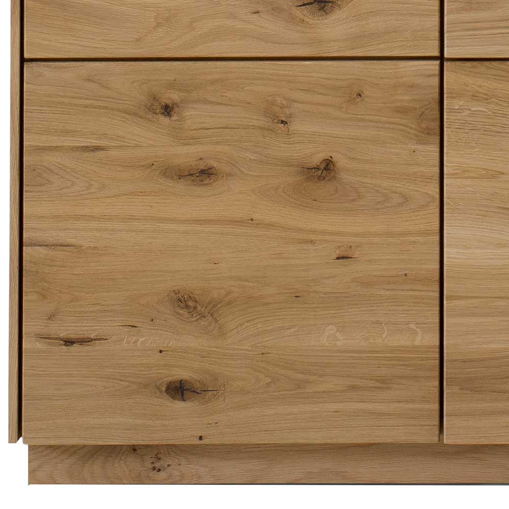 Massivholzschrank Klever aus Wildeiche 145 cm hoch